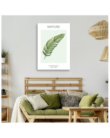 Leinwandbild - Grünes Blatt - Natur | Feeby