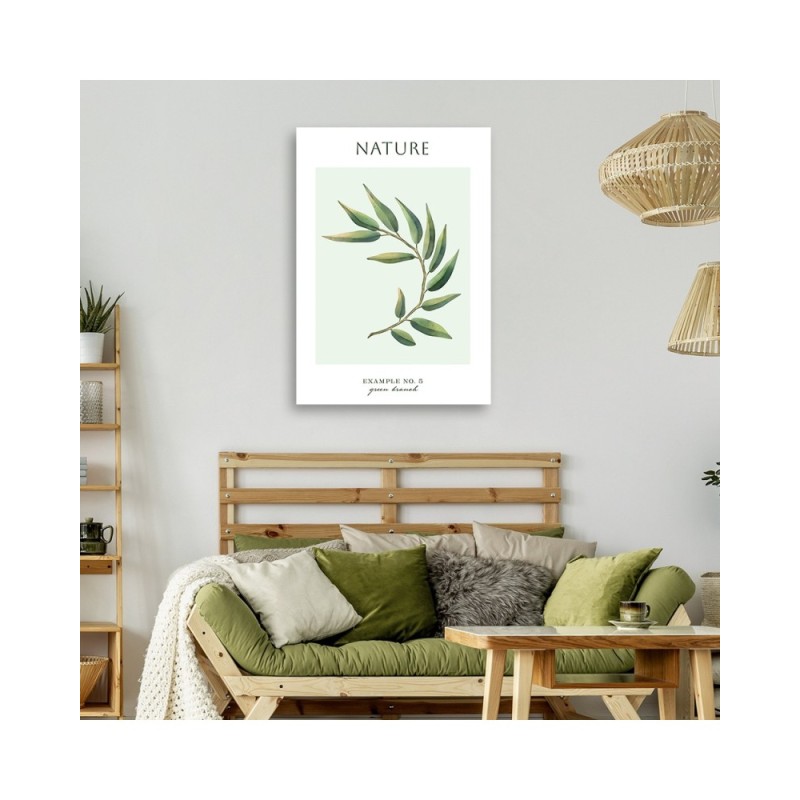 Bild auf Leinwand - Grüner Zweig - Natur | Feeby