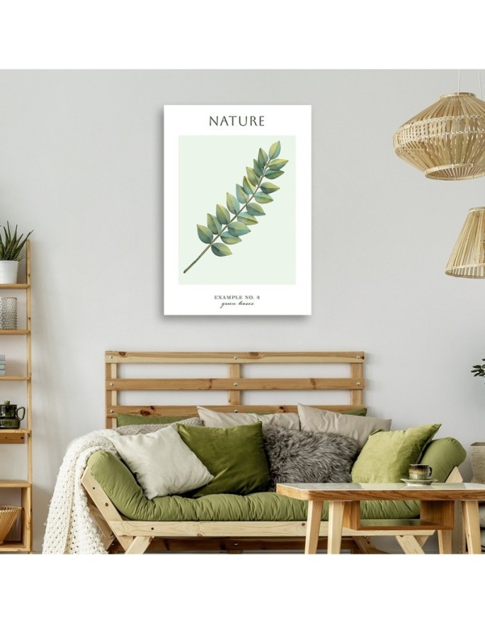 Obraz na płótnie - Zielone liście - Natura | FEEBY