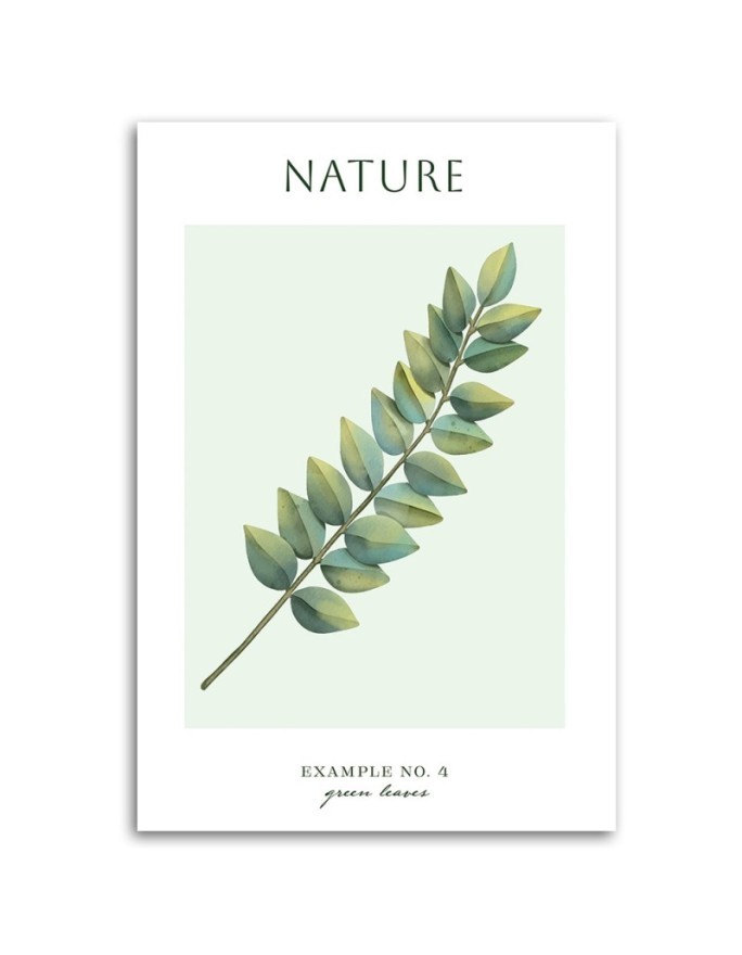 Obraz na płótnie - Zielone liście - Natura | FEEBY