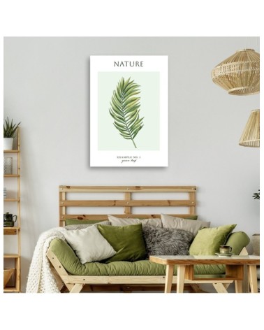 Leinwanddruck - Grünes Blatt - Natur | Feeby