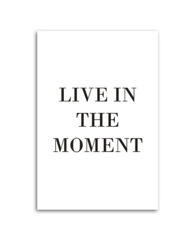 Bild auf Leinwand - Lebe im Augenblick | Feeby