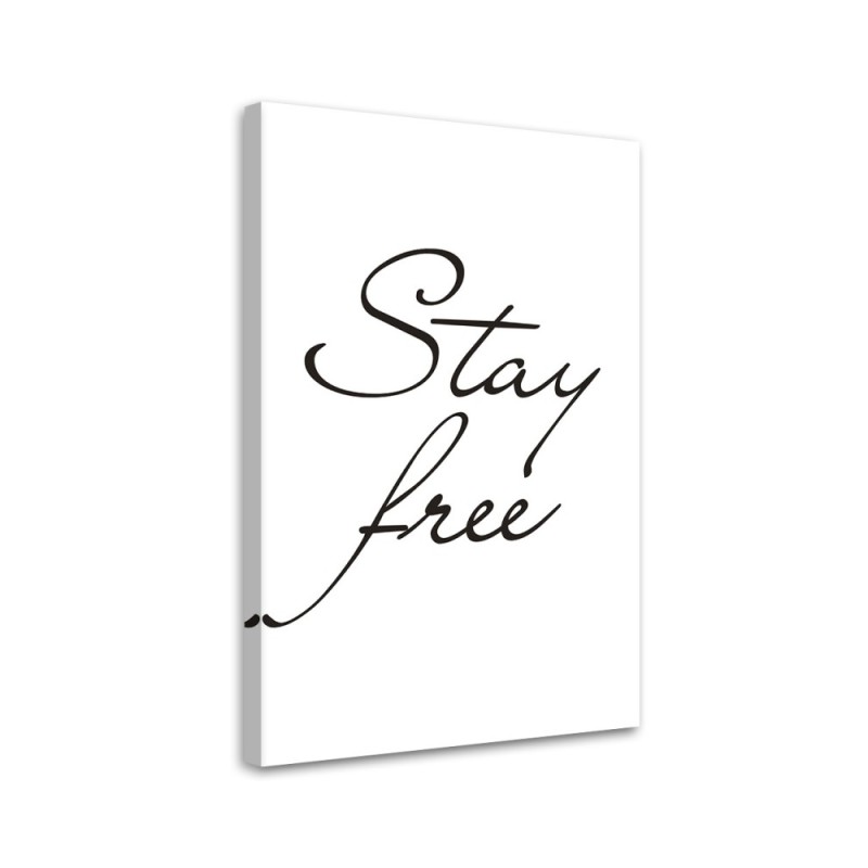 Modernes Wandbild - Frei bleiben | Feeby