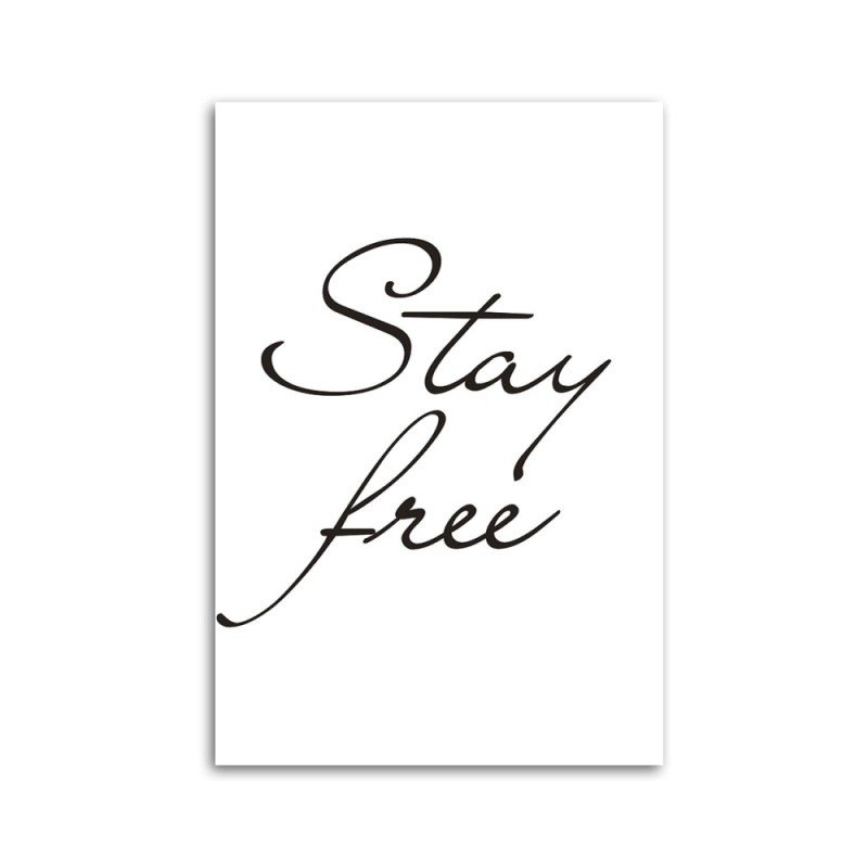 Modernes Wandbild - Frei bleiben | Feeby