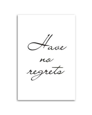 Leinwandbild - Bedauere nichts | Feeby