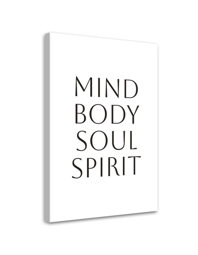 Dekoratives Leinwandbild - Geist Körper Seele Geist | Feeby