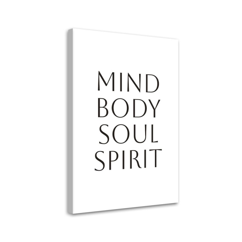 Dekoratives Leinwandbild - Geist Körper Seele Geist | Feeby