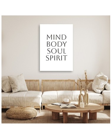 Dekoratives Leinwandbild - Geist Körper Seele Geist | Feeby