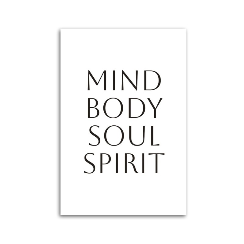 Dekoratives Leinwandbild - Geist Körper Seele Geist | Feeby