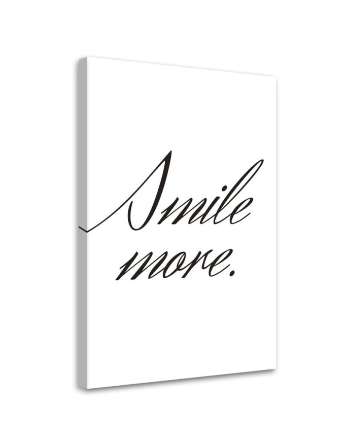 Modernes Wandbild - Lächle mehr | Feeby