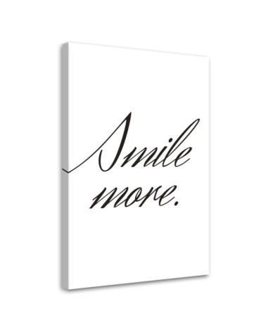 Modernes Wandbild - Lächle mehr | Feeby