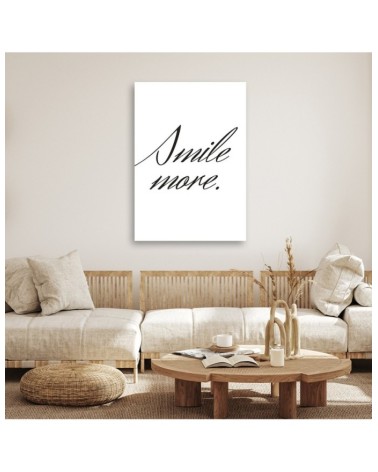 Modernes Wandbild - Lächle mehr | Feeby