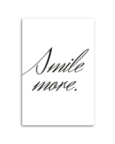 Modernes Wandbild - Lächle mehr | Feeby