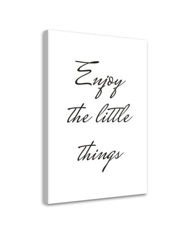 Wandbild für Wohnzimmer - Genieße die kleinen Dinge | Feeby