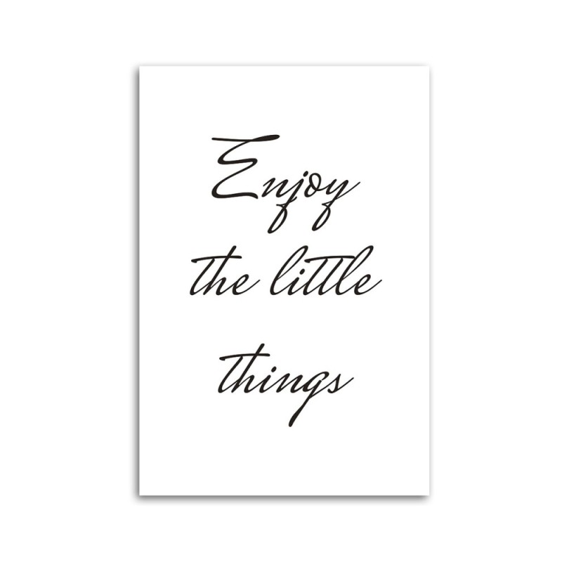 Wandbild für Wohnzimmer - Genieße die kleinen Dinge | Feeby