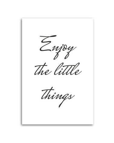 Wandbild für Wohnzimmer - Genieße die kleinen Dinge | Feeby