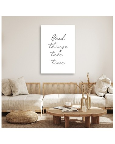 Leinwandbild - Gut Ding will Weile haben | Feeby
