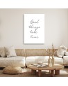 Canvas painting - Caption Big things take time | FEEBY