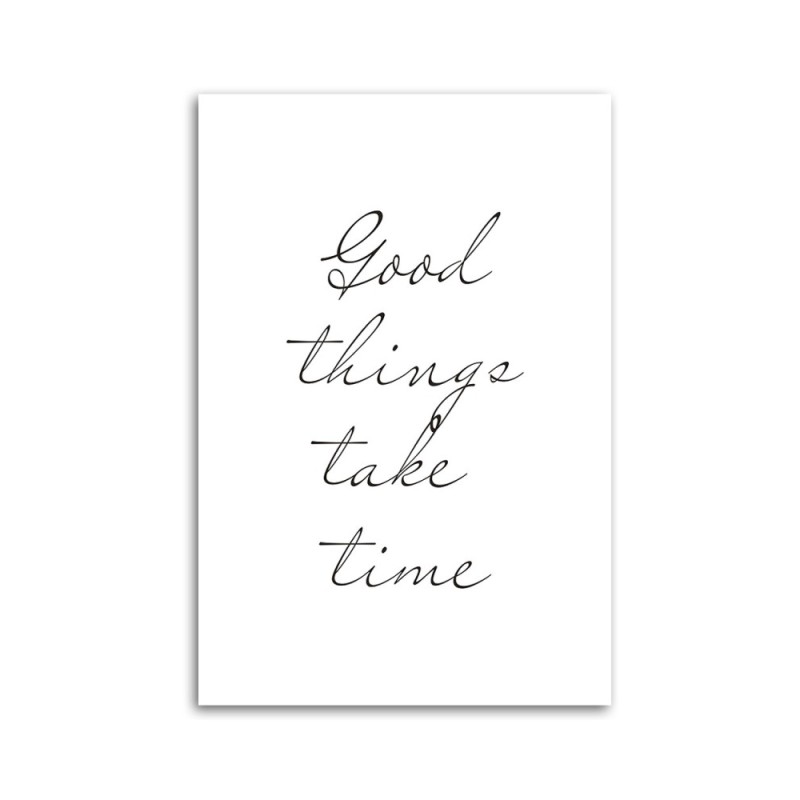 Leinwandbild - Gut Ding will Weile haben | Feeby