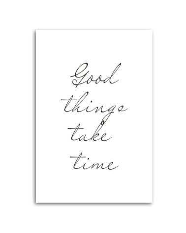 Leinwandbild - Gut Ding will Weile haben | Feeby