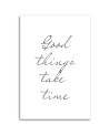 Canvas painting - Caption Big things take time | FEEBY