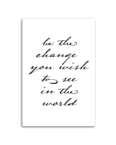 Bild - Sei die Veränderung die du in der Welt sehen willst | Feeby