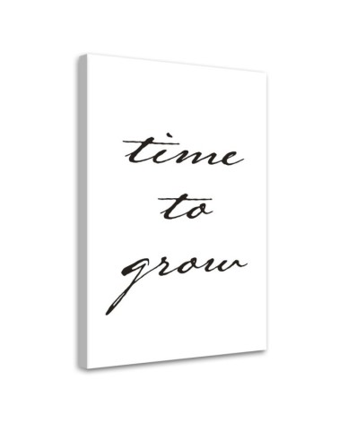 Canvas painting - Inscription Time to grow | FEEBY