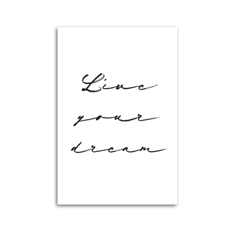 Leinwandbild modern - Lebe deinen Traum | Feeby