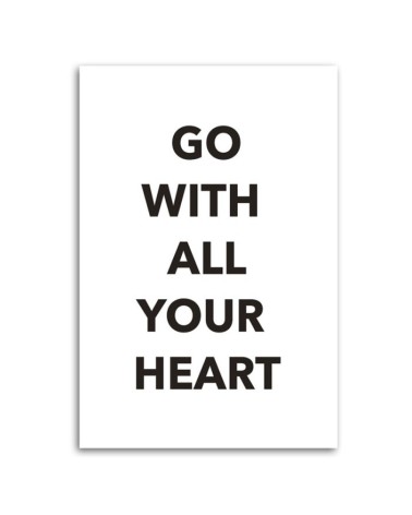 Bild auf Leinwand - Geh mit deinem ganzen Herzen | Feeby