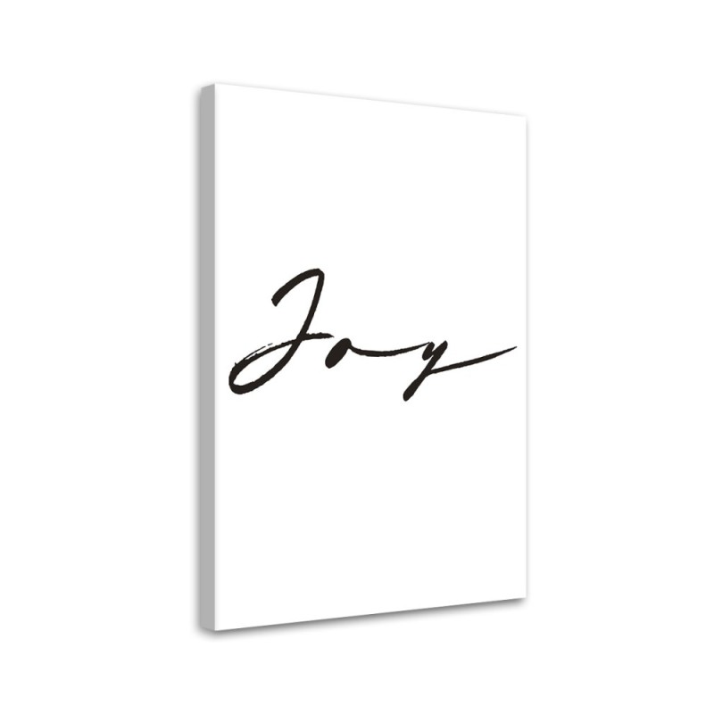 Leinwandbild - Freude Inschrift | Feeby