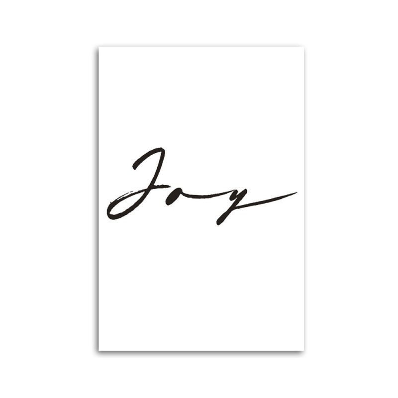 Leinwandbild - Freude Inschrift | Feeby
