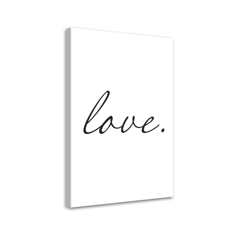 Leinwanddruck - Inschrift Liebe | Feeby