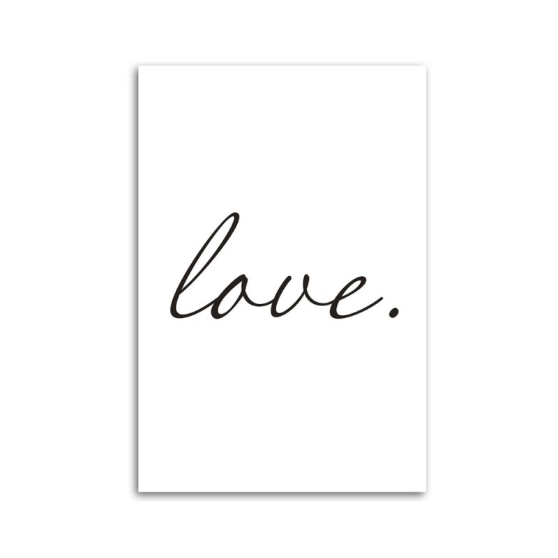 Leinwanddruck - Inschrift Liebe | Feeby