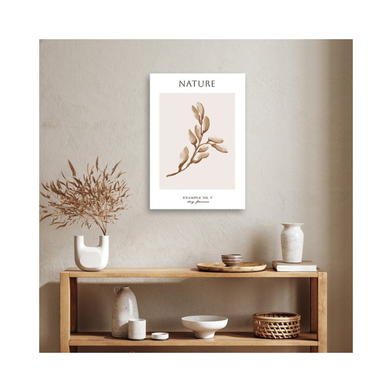 Dekoratives Leinwandbild - Trockene Blume - Natur | Feeby