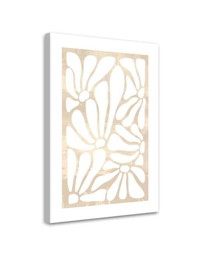 Dekoratives Leinwandbild - Florales Muster | Feeby