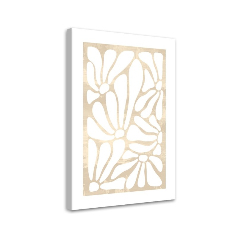 Dekoratives Leinwandbild - Florales Muster | Feeby