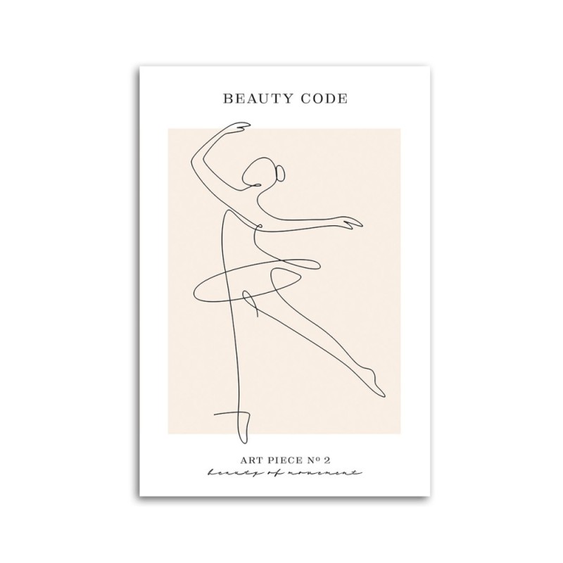 Obraz na płótnie - Baletnica Sztuka liniowa | FEEBY