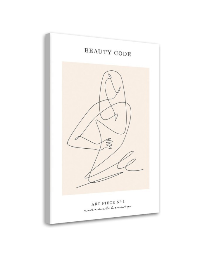 Leinwandbild modern - Frau - Linienkunst | Feeby