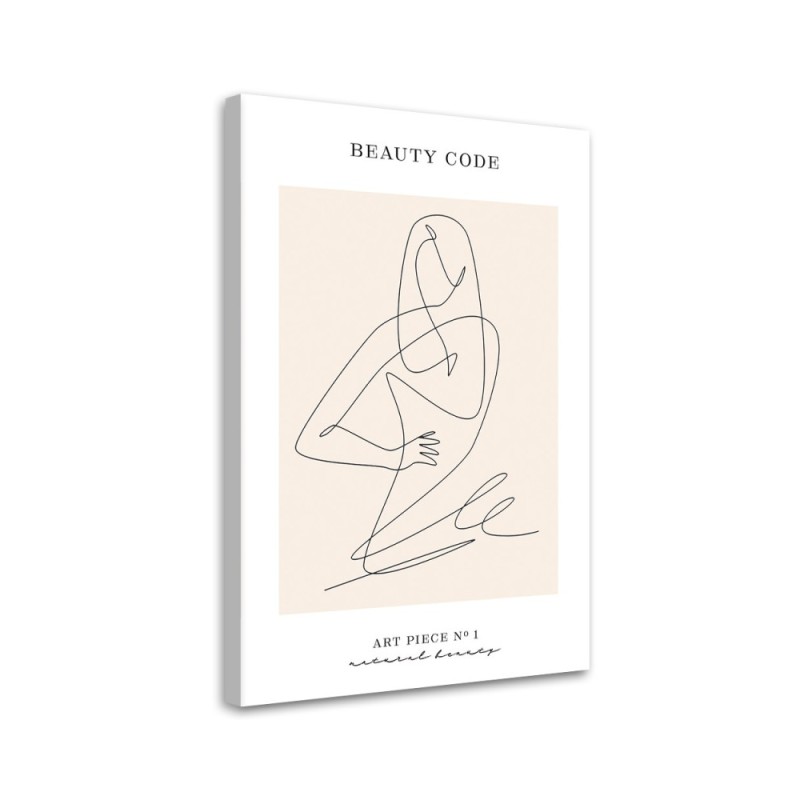 Leinwandbild modern - Frau - Linienkunst | Feeby