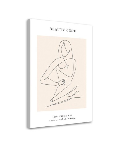 Leinwandbild modern - Frau - Linienkunst | Feeby