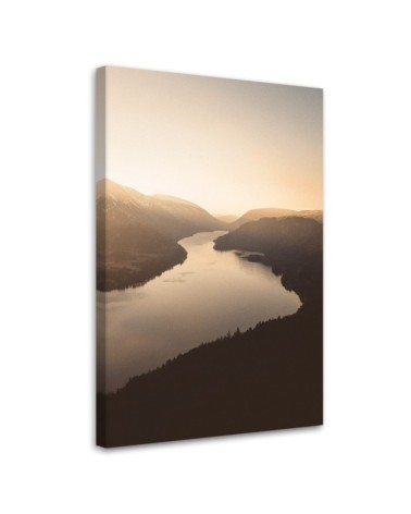 Canvas painting - Sunset over the river | FEEBY