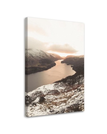 Leinwandbild - Wald am Fluss | Feeby