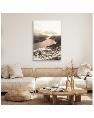 Leinwandbild - Wald am Fluss | Feeby