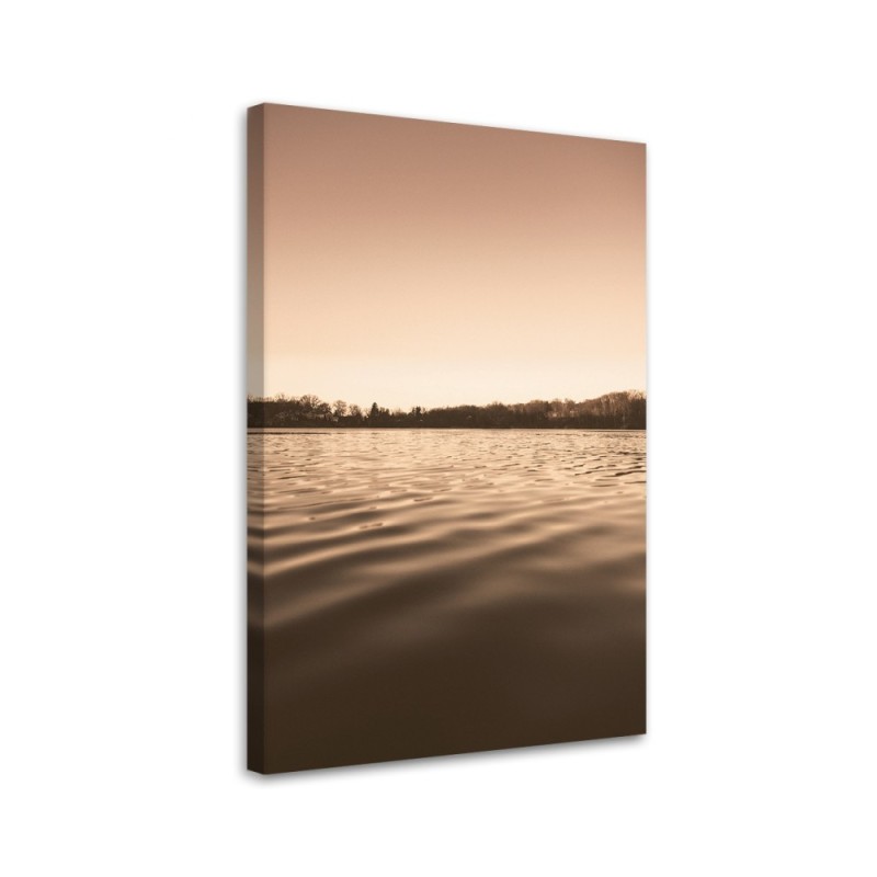 Leinwanddruck - Ruhiges Wasser auf dem See | Feeby