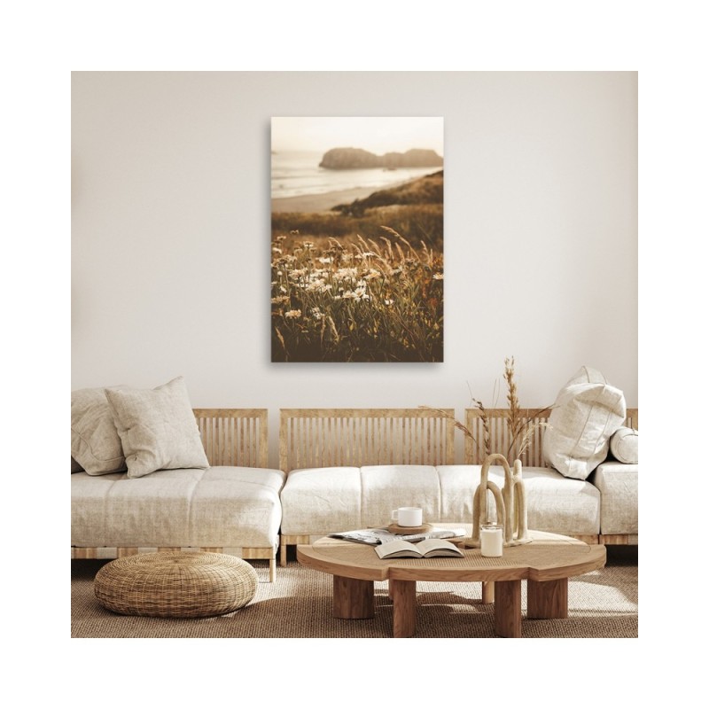 Obraz na płótnie - Kwiaty nad brzegiem morza | FEEBY