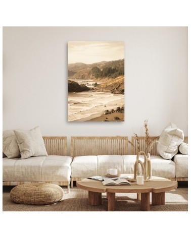 Modernes Wandbild - Wald am Meeresufer | Feeby