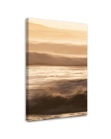 Wandbild für Wohnzimmer - Gras Dünen Meer | Feeby