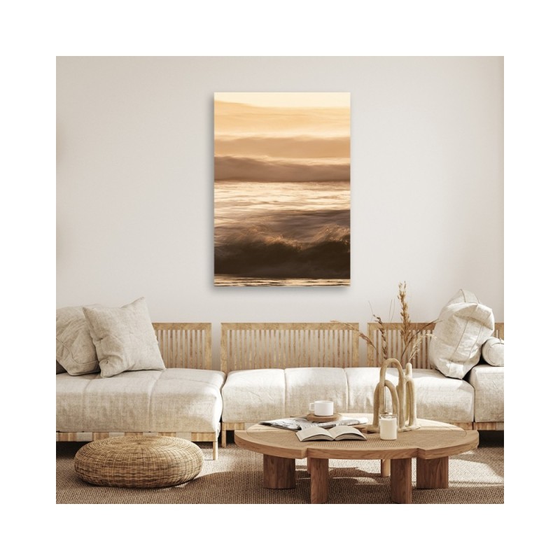 Wandbild für Wohnzimmer - Gras Dünen Meer | Feeby