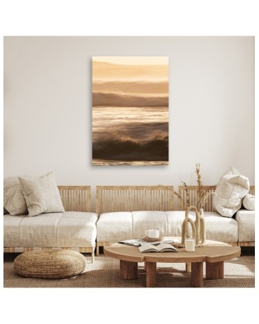 Wandbild für Wohnzimmer - Gras Dünen Meer | Feeby