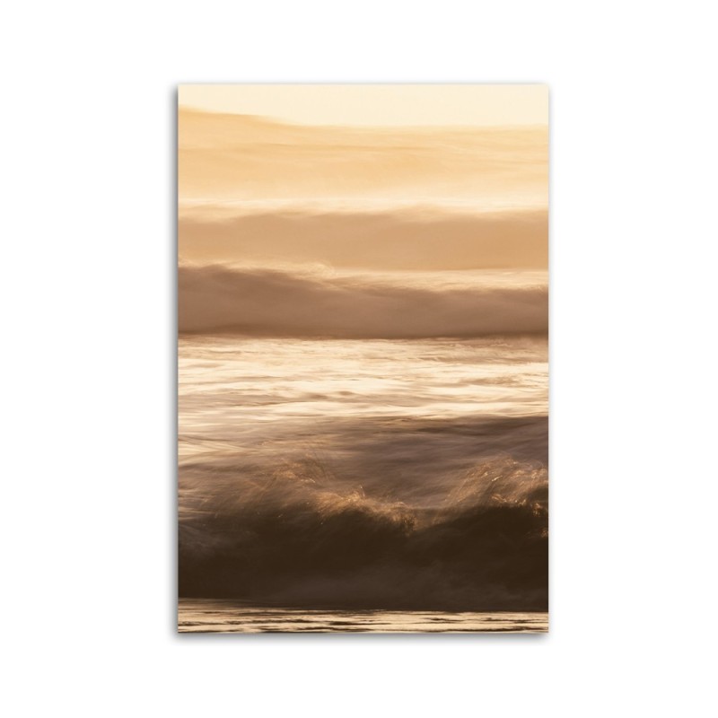 Wandbild für Wohnzimmer - Gras Dünen Meer | Feeby